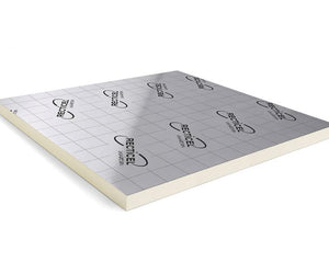 Pak Recticel Silver PIR Afschot 1200x1200x50-60mm - aluminium cachering - Rd 2,50 (2pl/pak)