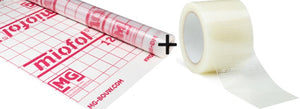 Set Miofol® 125 S l 1,50mx25m ( binnenzijde - dampremmer) + VAST-R Folie Tape basic | 75mm x 25mtr