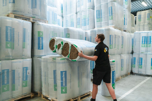 Knauf Naturoll 037 glaswol - 8200x380x90mm - Rd 2,4