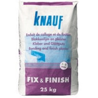 Knauf Fix & Finish Gipsmortel zak 25kg