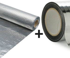 Set Miofol® 125 AV l 1,50mx25m ( binnenzijde; dampdicht) + VAST-R Aluminium Tape 75 mm x 25 mtr