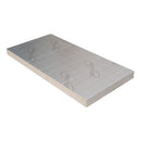 Plaat PIR 120mm dik Rd 5,45 - Recticel Silver - aluminium cachering - 600x1200mm (0.72m2)