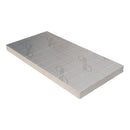 Plaat PIR 80 mm dik (Rd 3,60 m²,K/W) - Recticel Silver - aluminium cachering - rk - 600x1200x81mm (0.72m2)