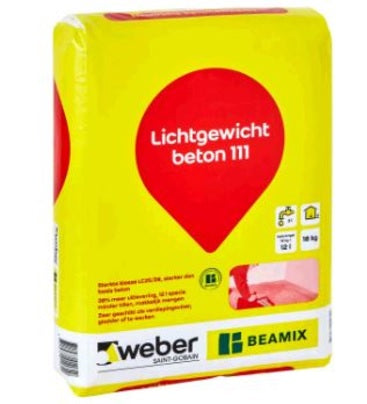 Weber Beamix Lichtgewichtbeton 111 zak 18kg