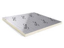 Pak PIR Afschot 110-120mm (Rd 5,20 m²,K/W) Recticel Silver -  aluminium cachering -rechte kanten - 1200x1200mm 4pl/pak