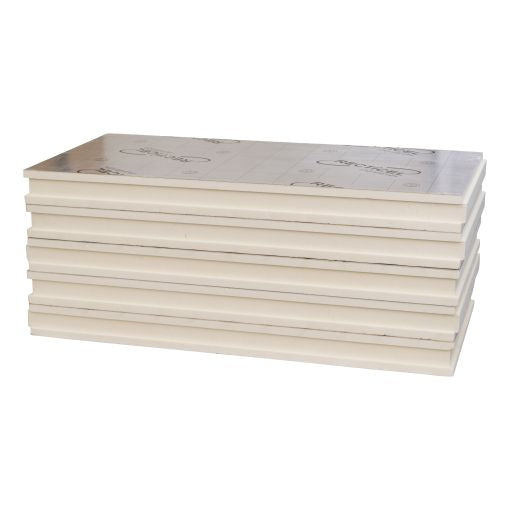 Pak Recticel - Eurowall PIR met alu cachering (tand en groef)| PIR 70 mm dik - 600x1200mm (Rd 3,15 m²,K/W) 7pl/pak