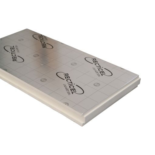 Pak Recticel - Eurowall PIR met alu cachering (tand en groef)| PIR 70 mm dik - 600x1200mm (Rd 3,15 m²,K/W) 7pl/pak